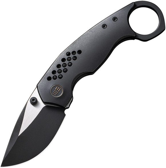 We Knife Envisage Framelock Black Titanium Folding CPM-20CV Pocket Knife 220132