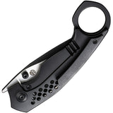 We Knife Envisage Framelock Black Titanium Folding CPM-20CV Pocket Knife 220132