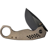 We Knife Envisage Framelock Bronze Titanium Folding CPM-20CV Pocket Knife 220133