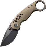 We Knife Envisage Framelock Bronze Titanium Folding CPM-20CV Pocket Knife 220133