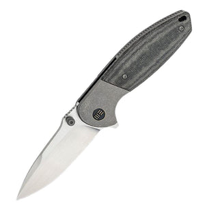 We Knife Nitro Mini Framelock Black Micarta & Titanium Folding 20CV Knife 220153