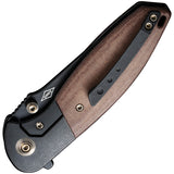 We Knife Nitro Mini Framelock Brown Micarta & Titanium Folding 20CV Knife 220154