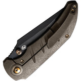 We Knife Riff-Raff Framelock Bronze Titanium Folding 20CV Pocket Knife 22020B1