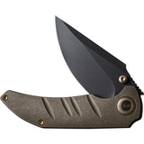 We Knife Riff-Raff Framelock Bronze Titanium Folding 20CV Pocket Knife 22020B1