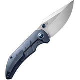 We Knife Riff-Raff Framelock Blue Titanium Folding 20CV Pocket Knife 22020B2