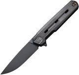 We Knife Navo Linerlock Black Canvas Micarta Folding 20CV Pocket Knife 220261