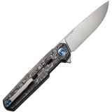 We Knife Navo Linerlock Rose Carbon Fiber Folding CPM-20CV Pocket Knife 220262