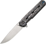 We Knife Navo Linerlock Rose Carbon Fiber Folding CPM-20CV Pocket Knife 220262