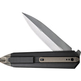 We Knife Diatomic Framelock Black & Bronze Titanium Folding 20CV Knife 220323