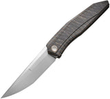 We Knife Cybernetic Framelock LTD Flamed Titanium Folding CPM-20CV Knife 220333