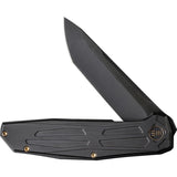 We Knife Shadowfire Framelock Black Titanium Folding 20CV Pocket Knife 220351