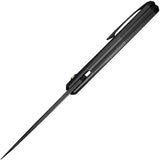 We Knife Ignio Framelock Black Titanium Folding CPM-20CV Pocket Knife 22042B1