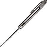 We Knife Nexusia Framelock LTE Polished Titanium Folding CPM-20CV Knife 220444