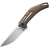 We Knife Speedliner Framelock Bronze 6AL4V Titanium Folding 20CV Knife 22045C2