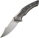 We Knife Orpheus LTD Titanium & Aluminum Foil CF Folding 20CV Knife  OPEN BOX