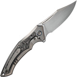 We Knife Orpheus LTD Titanium & Aluminum Foil CF Folding 20CV Knife  OPEN BOX