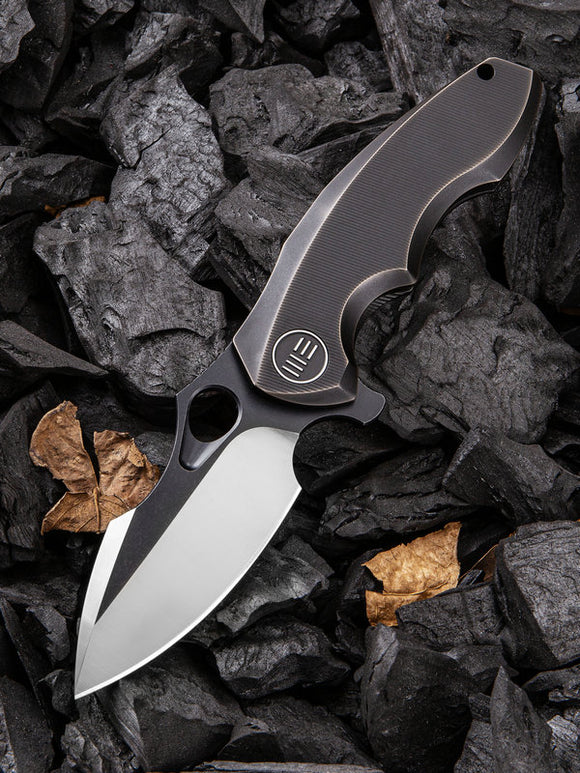 We Knife Co Ltd Bronze 6AL4V Titanium Folding CPM-S35VN Pocket Knife 605M