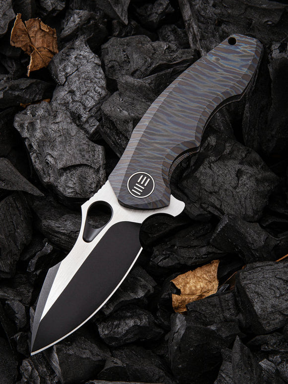 We Knife Co Ltd 6AL4V Flamed Titanium Folding CPM-S35VN Pocket Knife 605N