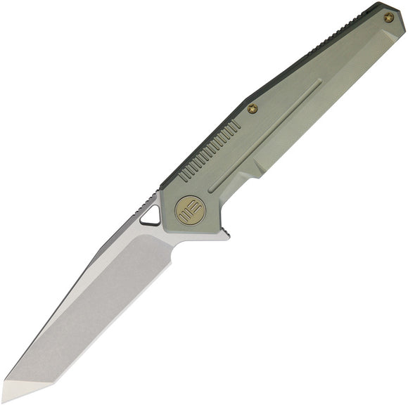 WE KNIFE Green Tanto Flipper Folding Pocket Knife SW Satin S35VN - 610F