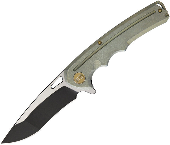 WE KNIFE Ti Green Flipper Folding Pocket Knife S35VN - 611E