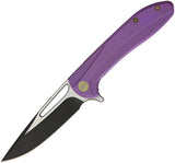 We Knife Co. Framelock Purple Titanium Folding Pocket Knife 615a