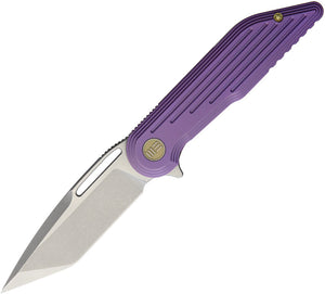 WE KNIFE 7.5" Tanto Purple Flipper Folding Pocket Knife SW Bohler M390 EDC 616B