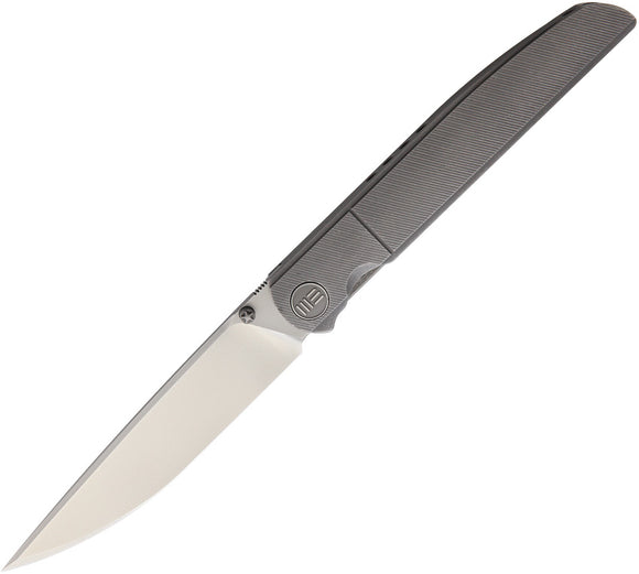 We Knife Co Gray Satin Titanium Folding Pocket Knife m390 618d