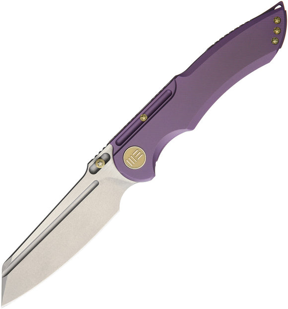 We Knife Framelock Satin Purple Titanium Folding Pocket Knife Pocket Folder 620B