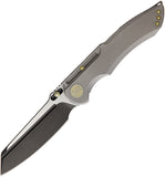 WE KNIFE 9" Gray Wharncliffe Framelock Folding Pocket Knife Bohler M390 EDC 620G