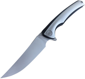 We Knife Model 704 Pocket Knife Linerlock Gray Titanium Folding Bohler M390 704E