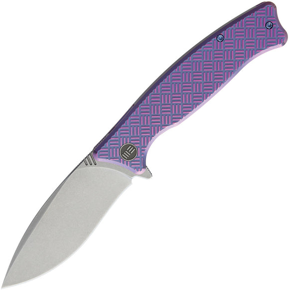 We Knife Model 712 Balaenoptera Purple M390 Titanium Folding Knife 712B