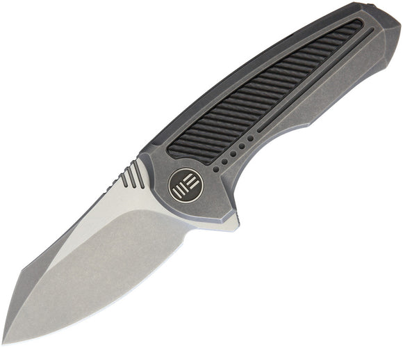WE KNIFE Co. Valiant Frame Lock Folding Clip Pt Blade Gray Handle Knife 717H