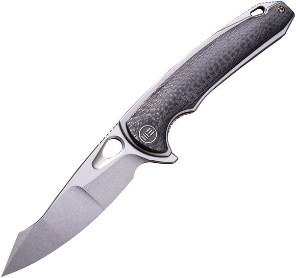 WE KNIFE CO Yucha Linerlock Gray Titanium CF S35VN Folding Knife w/ Flipper 810E
