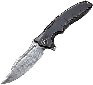 We Knife Co Ltd Chimera Damascus Framelock Folding Knife 814ds2