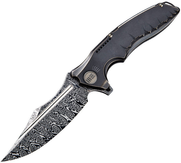 We Knife Co Ltd Model 814 Chimera Titanium Folding Damascus Steel Knife 814DS