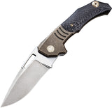 We Knife STIXX Bronze Titanium CF Inlay Framelock Bohler M390 Folding Knife 817B