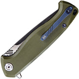 We Knife Co Ltd Streak Green G10 Folding Bohler M390 Pocket Knife 818B
