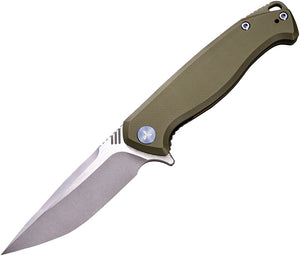We Knife Streak Linerlock Green G10 Handle M390 Stainless Folding Knife 818E