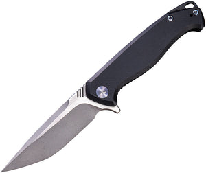 We Knife Streak Linerlock Black G10 Handle M390 Stainless Folding Knife 818F