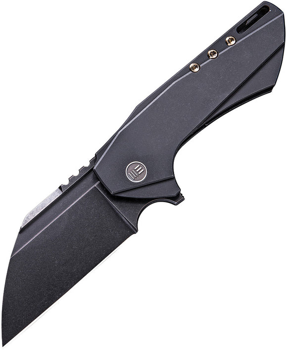 We Knife Roxi Framelock Black Anodized Titanium M390 Folding Knife 820B