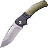 We Knife Jixx Titanium Green Framelock Folding M390 Knife 904a