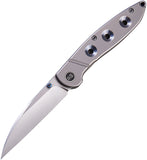 We Knife Co Ltd Schism Titanium Blue Folding CPM S35VN Pocket Knife 908B