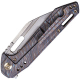 We Knife Co Ltd Roxi 4 Framelock Flame Anodized Titanium CPM-S35VN Knife 916A