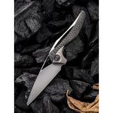 We Knife Co Ltd Etern A Integral Lock Titanium/Carbon Fiber Folding Knife 918A