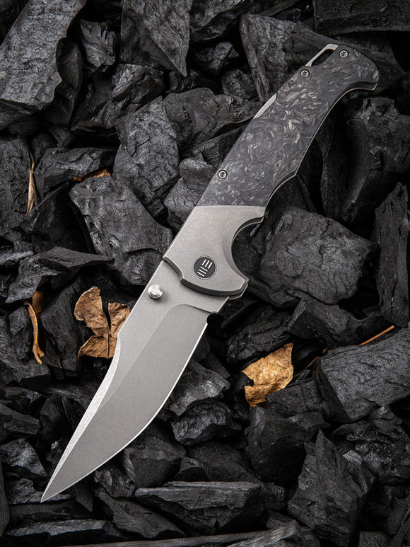 We Knife Co Ltd Blocao Lockback Titanium/CF Folding CPM S35VN Knife 920A