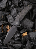 We Knife Co Ltd Hecate Black 6AL4V Titanium Folding CPM 20CV Pocket Knife 922B