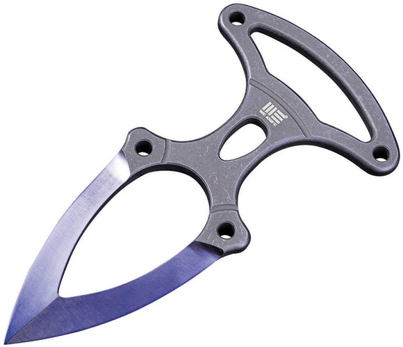 We Knife Co Ltd BUD Blue 6AL4V Titanium Fixed Blade Push Dagger Knife 924B