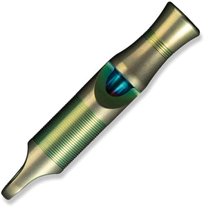 We Knife Titanium 2.13" Green Whistle A05CP