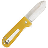 Wesn Goods Allman Linerlock Yellow G10Folding S35VN Pocket Knife N043