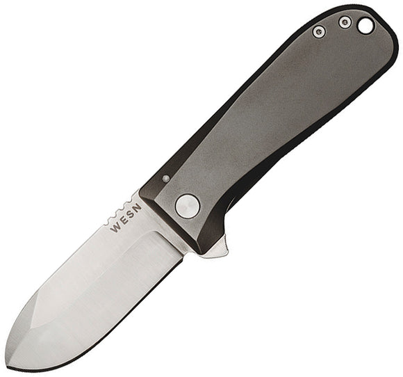Wesn Goods Allman Framelock Titanium Folding S35VN Pocket Knife N04